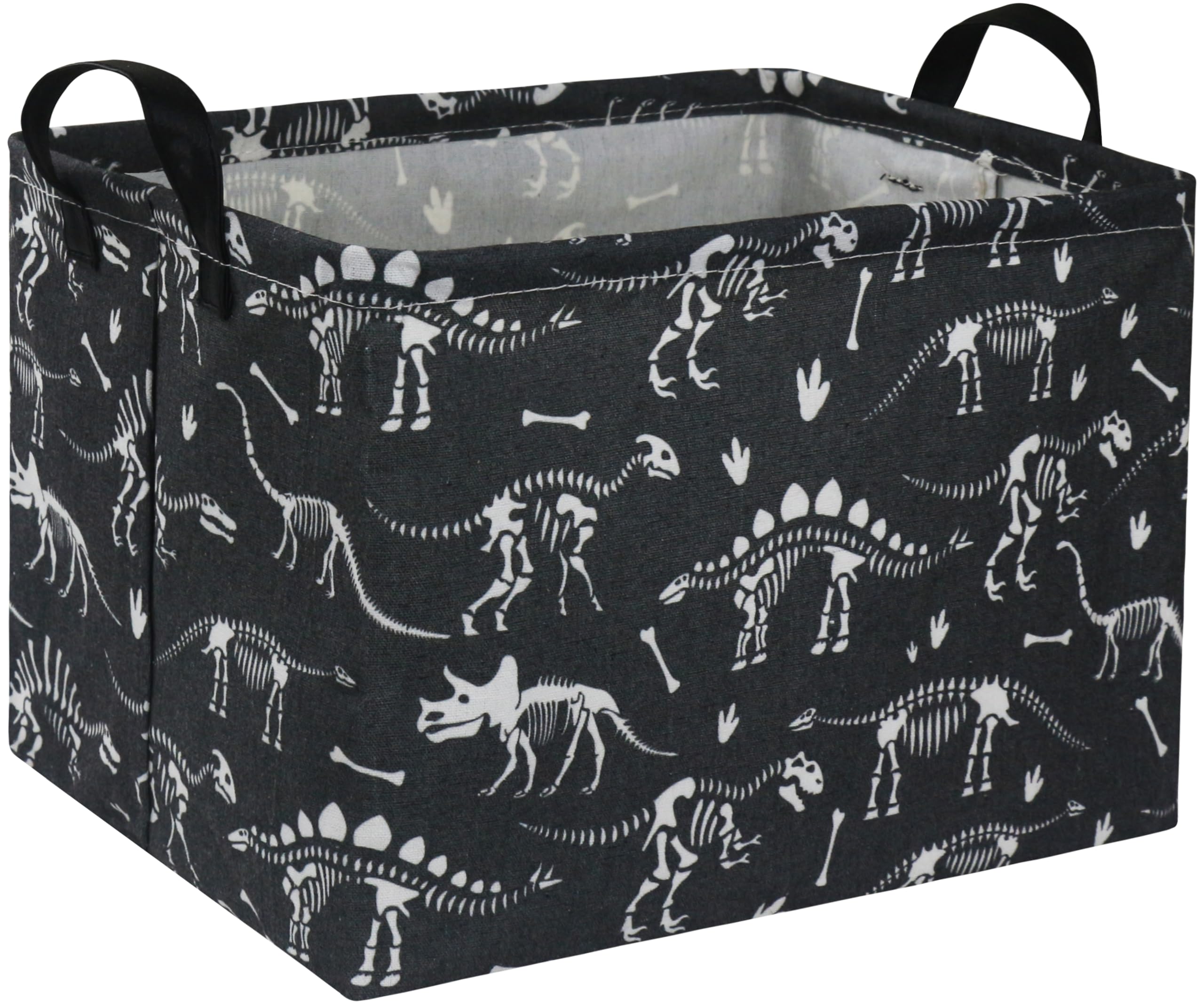 HIYAGON Rectangular Dinosaur Basket Baby Storage Baskets kids Toy Basket for Boy and Girls Gift Basket Empty Cute Storage Bin Or